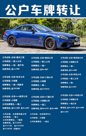 北京车牌转让费是多少-北京车牌转让费用及流程详解